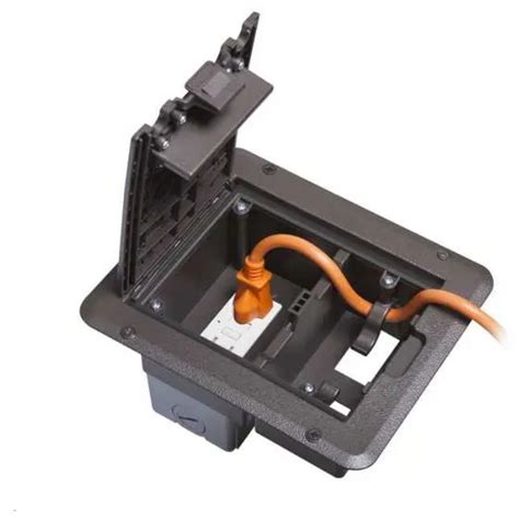 ourdoor gfi junction box|Outdoor Weatherproof Deck Outlet Box Kit, 15A GFI .